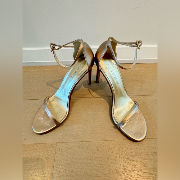 Stuart Weitzman Chanpagne Nudistsong Sandal - Picture 3 of 8
